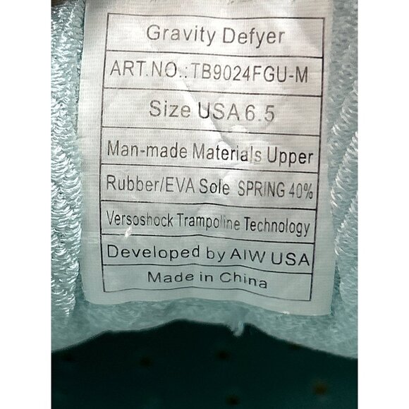 Womens Gravity Defyer Comfort Fit Athletic Shoes Size 6.5 Grey Blue Mesh - Picture 8 of 10